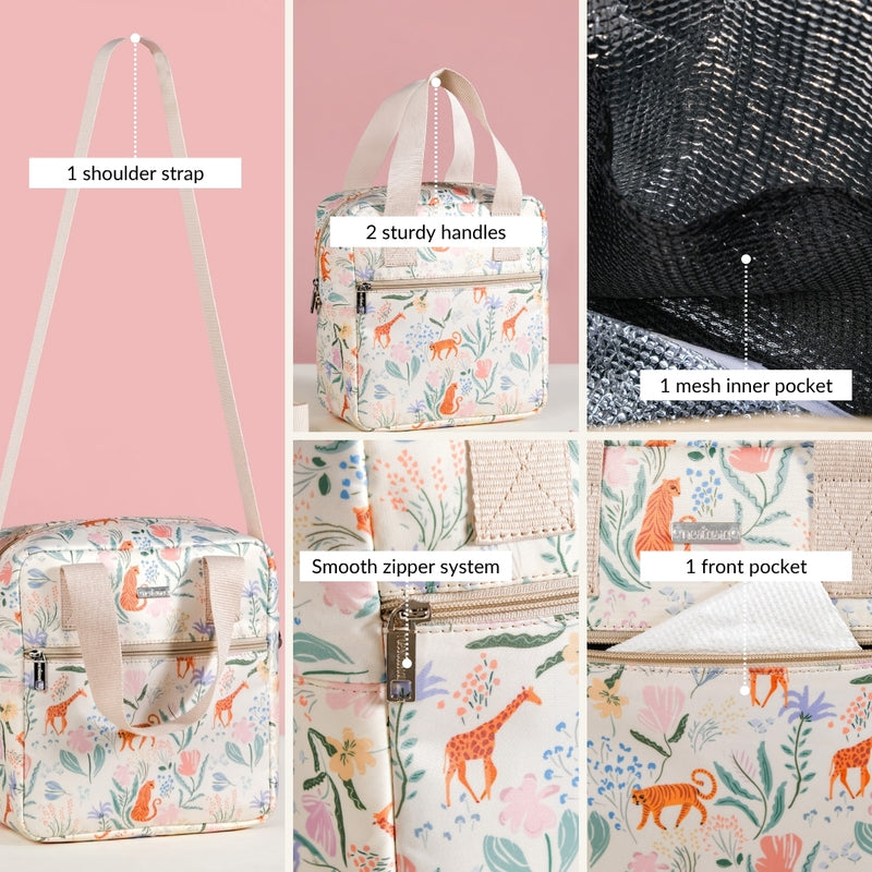 Tropical Safari Animal Print Lunch Bag