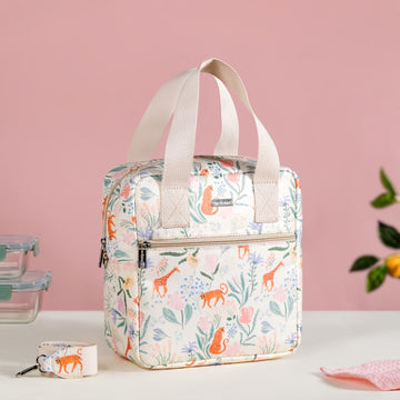 Tropical Safari Animal Print Lunch Bag