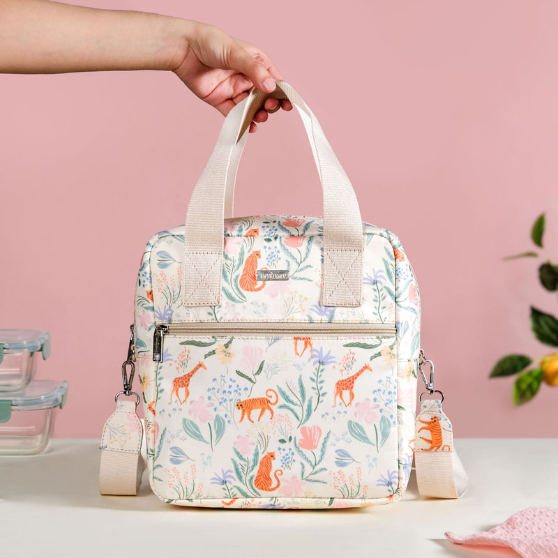 Tropical Safari Animal Print Lunch Bag