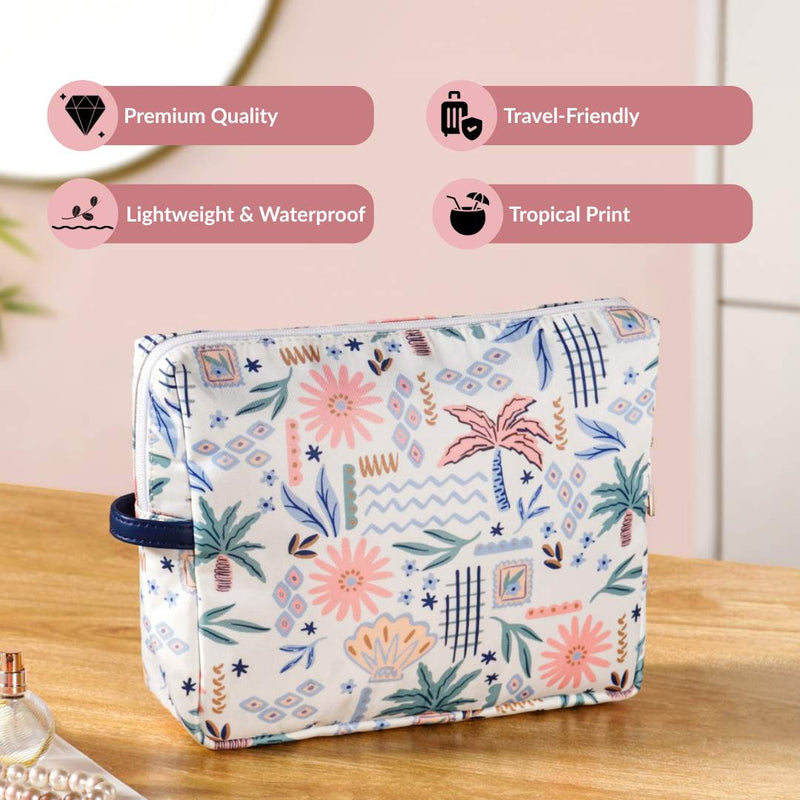 Tropical Travel Toiletry Kit Bag Set Of 2