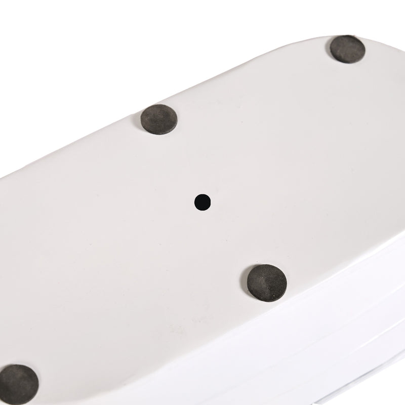 Trough Lined Minimalist Oval Plant Holder Set Of 2 Ivory