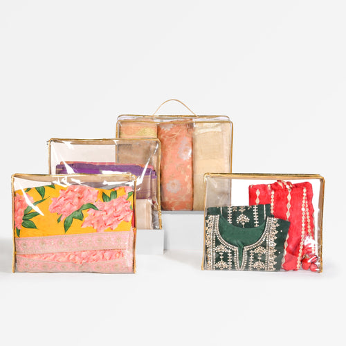 Gold Trousseau Storage Bags
