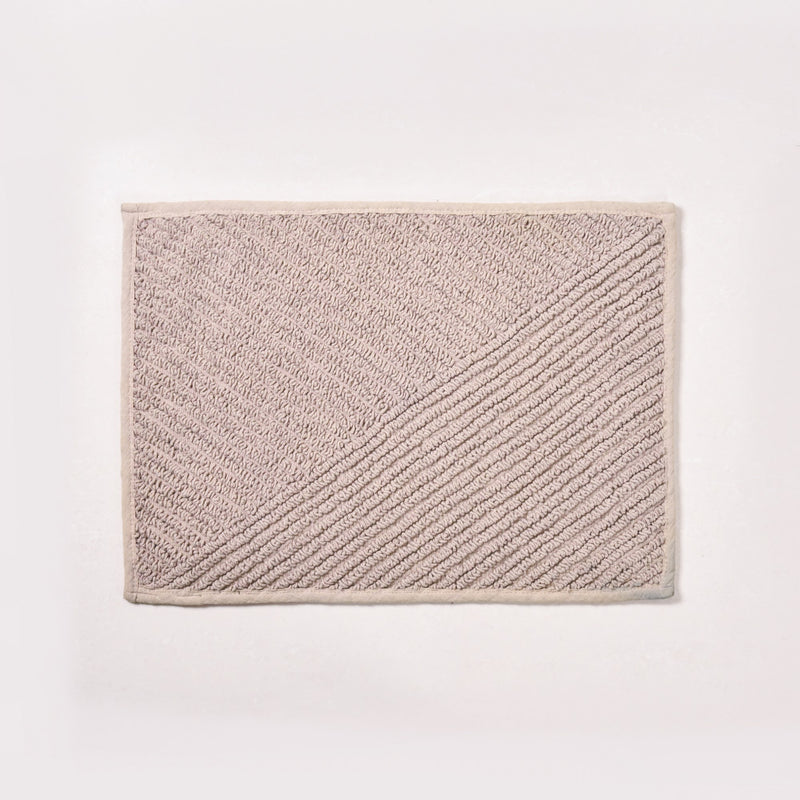 Tufted Anti Slip Cotton Reversible Muted Tones Floor Mat Duo 60x40cm