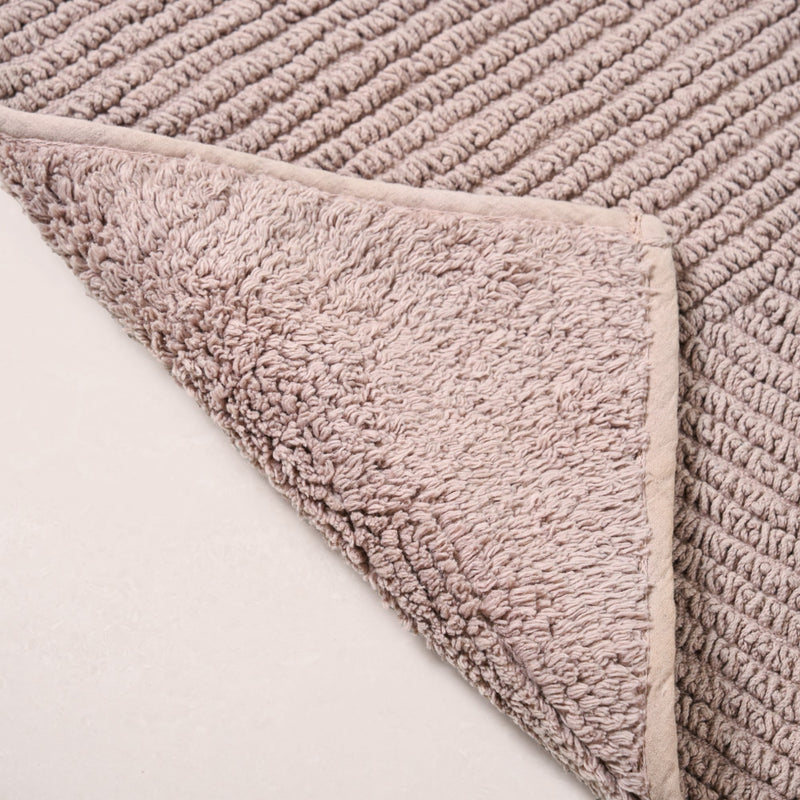 Tufted Anti Slip Cotton Reversible Muted Tones Floor Mat Duo 60x40cm