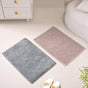 Tufted Anti Slip Cotton Reversible Muted Tones Floor Mat Duo 60x40cm