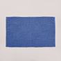 Tufted Anti Slip Pure Cotton Reversible Floor Mat Navy Blue 84x50cm