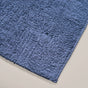 Tufted Anti Slip Pure Cotton Reversible Floor Mat Navy Blue 84x50cm