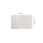  Tufted Cotton Anti Slip Reversible Floor Mat Light Grey 84x50cm
