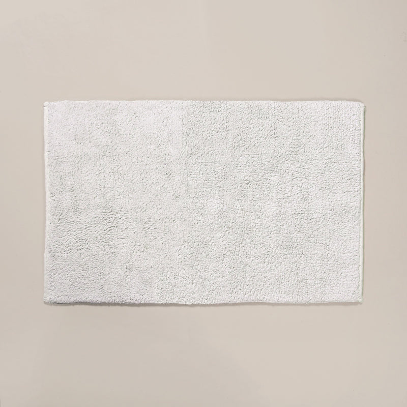  Tufted Cotton Anti Slip Reversible Floor Mat Light Grey 84x50cm