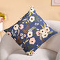 Tufted Floral Embroidered Cushion Cover 