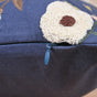 Tufted Floral Embroidered Cushion Cover 