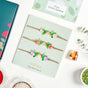 Tulip Rakhi Set Of 5 With Box And Card