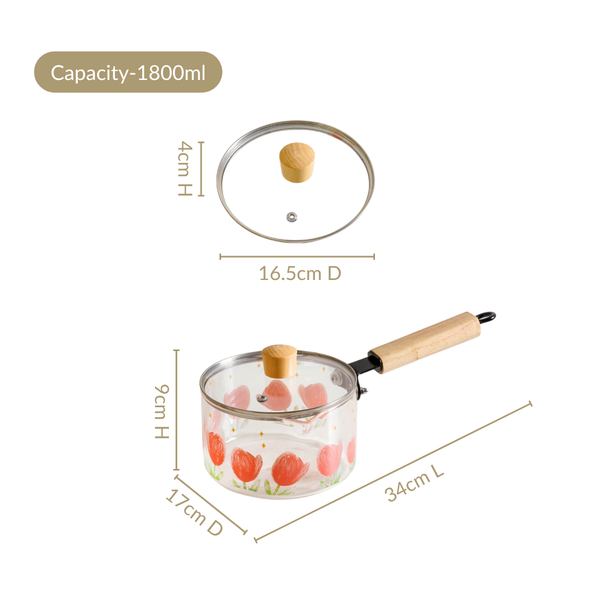 Tulip Saucepan With Lid 1800ml