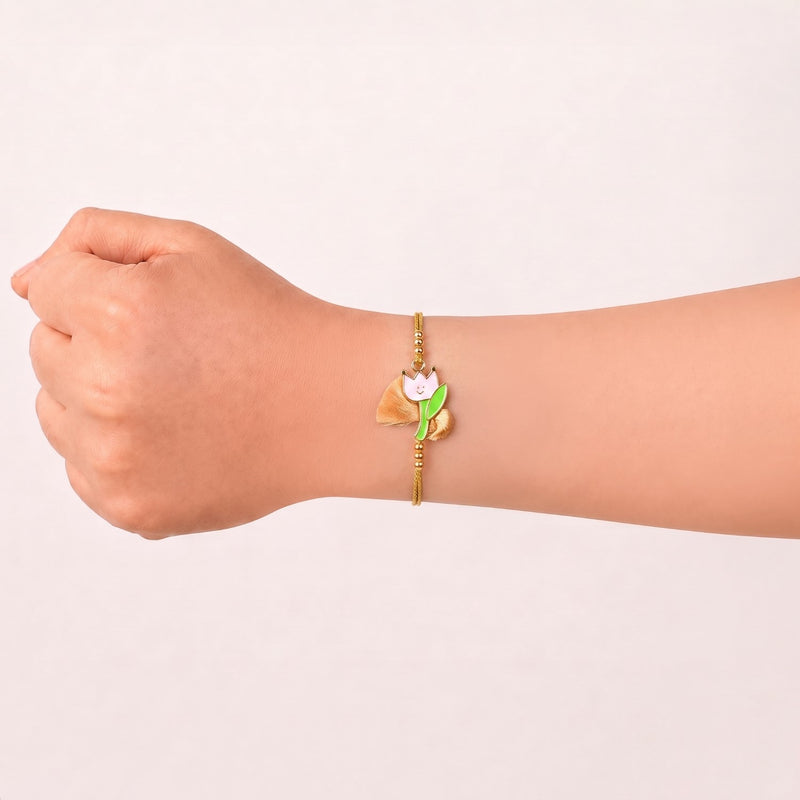 Tulip Tassel Rakhi Gift Set