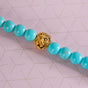 Turquoise Stone Bracelet With Lion Head Charm