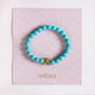 Turquoise Stone Bracelet With Lion Head Charm