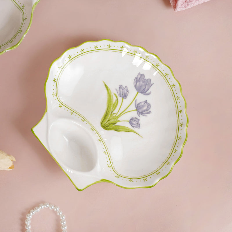 Tuscany Ceramic Section Plates Set Of 2