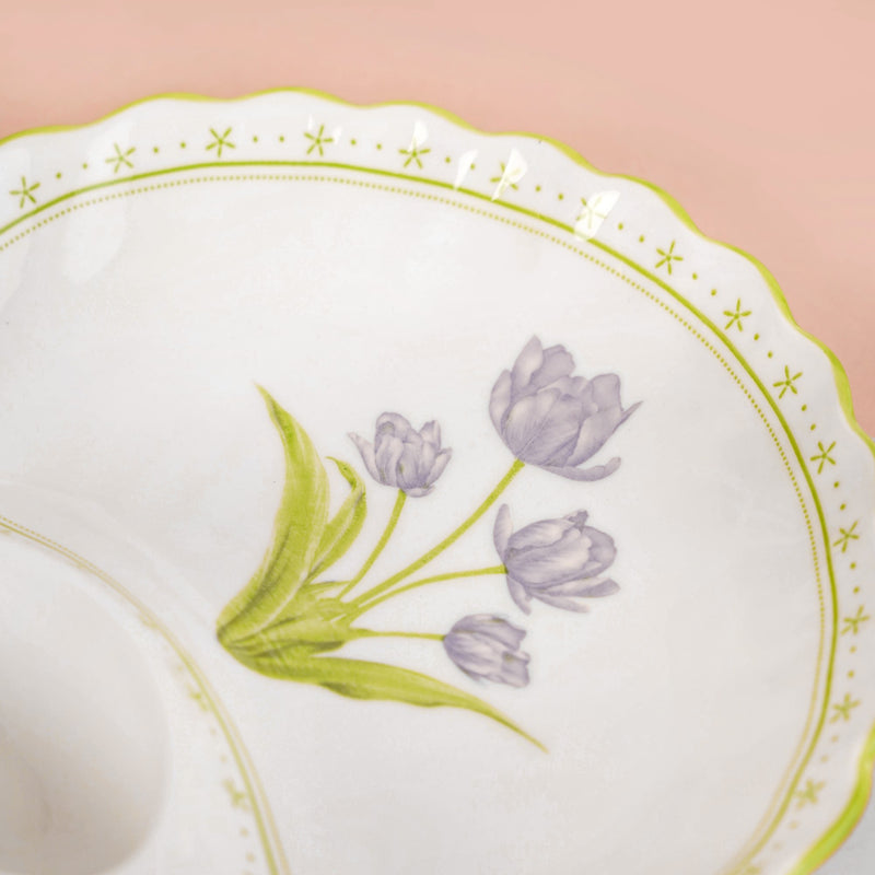 Tuscany Ceramic Section Plates Set Of 2