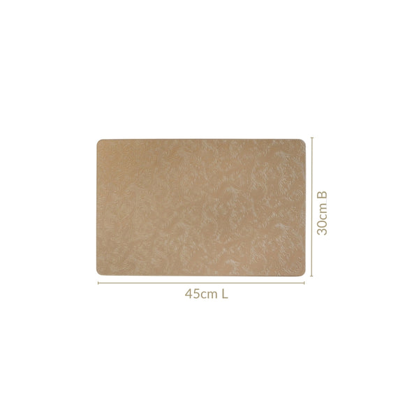 Tuscany Brown Embossed Table Mat Set Of 6