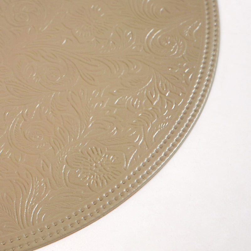 Tuscany Brown Round Table Mat Set Of 6