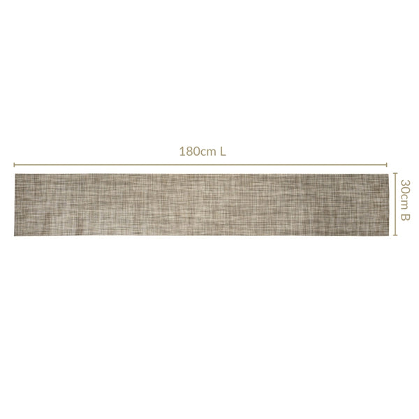 Textured Reversible Washable Table Runner 180x30cm