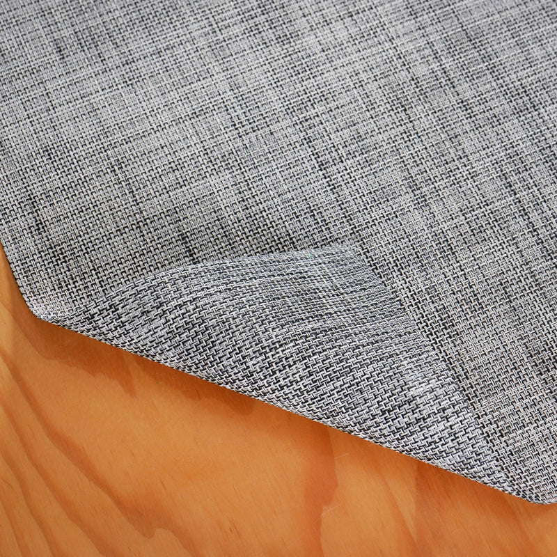 Tweed Reversible Table Runner Grey