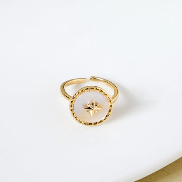 Twilight Dreams Gold Statement Ring