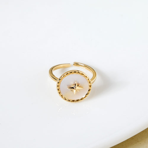 Twilight Dreams Gold Statement Ring