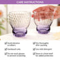 Twilight Embossed Glass Tumbler Set Of 2 360ml