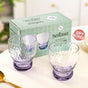 Twilight Embossed Glass Tumbler Set Of 2 360ml