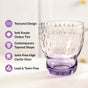 Twilight Embossed Glass Tumbler Set Of 2 360ml