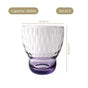 Twilight Embossed Glass Tumbler Set Of 2 360ml