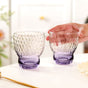 Twilight Embossed Glass Tumbler Set Of 2 360ml