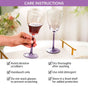 Twilight Embossed Wine Glass Set Of 2 360ml