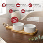 Twin Bowl Serving Platter Set Of 3