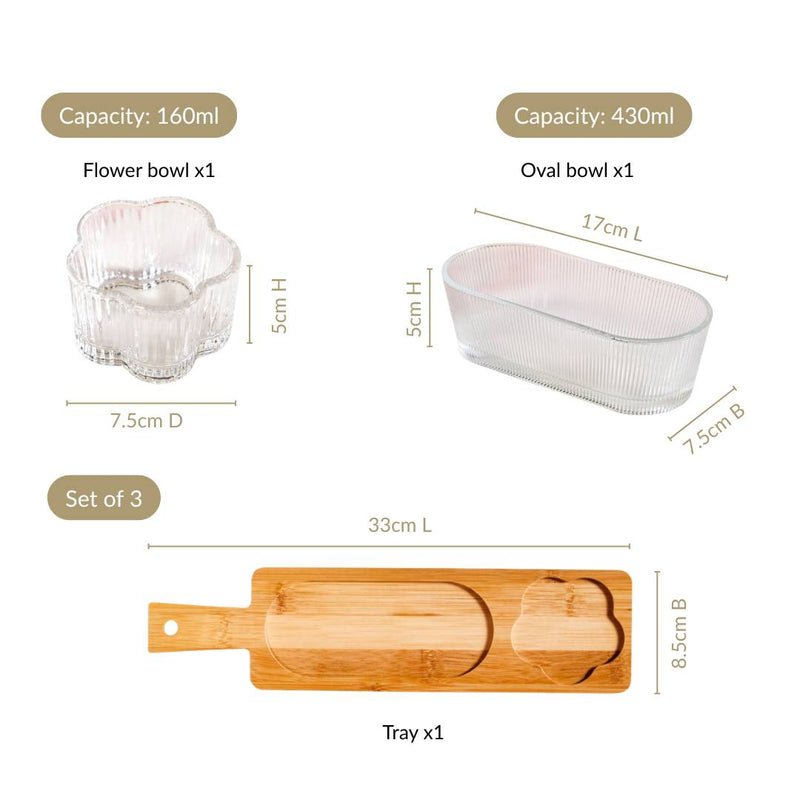 Twin Treat Platter Set Of 3