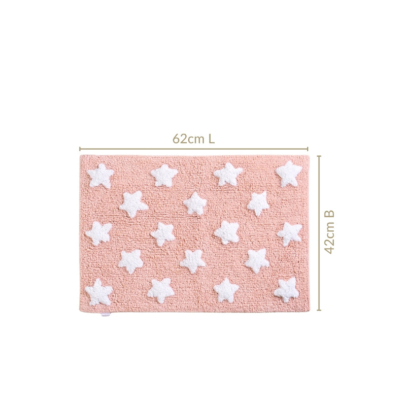 Twinkle Stars Anti Slip Floor Mat Cotton 62x42cm