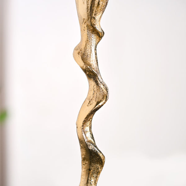 Twirl Table Candle Holder Set Of 2 Gold