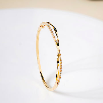 Twisted Infinity Gold Bracelet