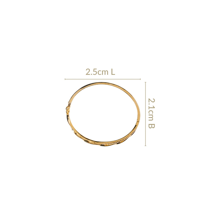 Twisted Infinity Gold Bracelet