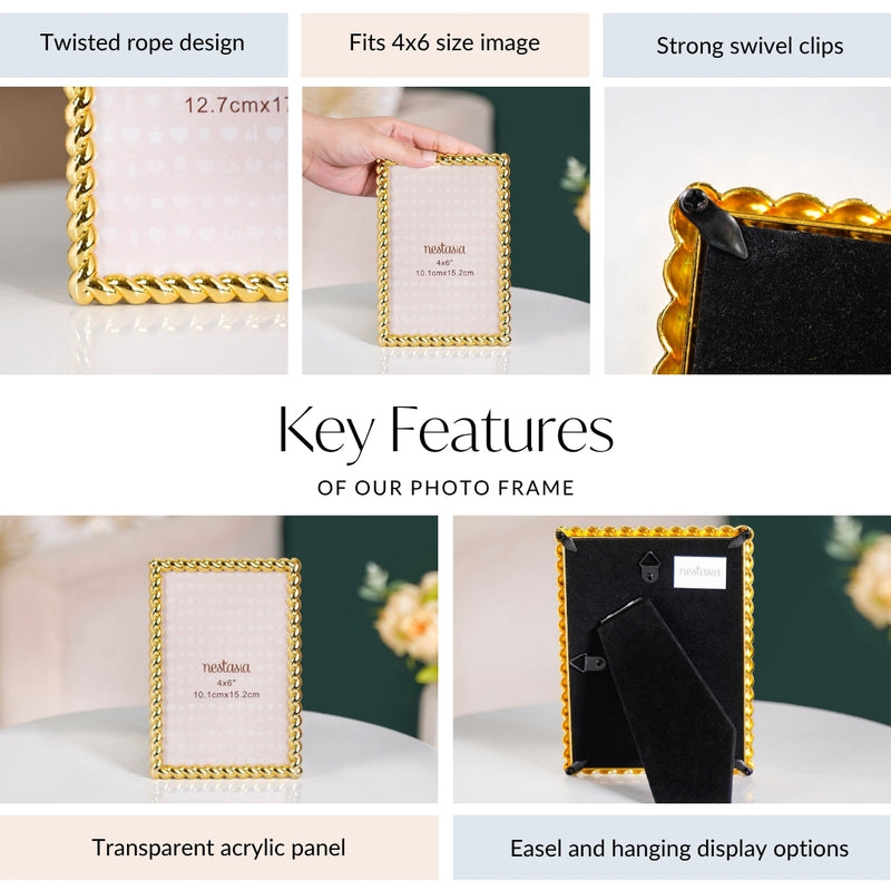 Twisted Rope Picture Frame Small 4x6