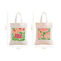 Typography Printed Everyday Canvas Tote Bag Set Of 2