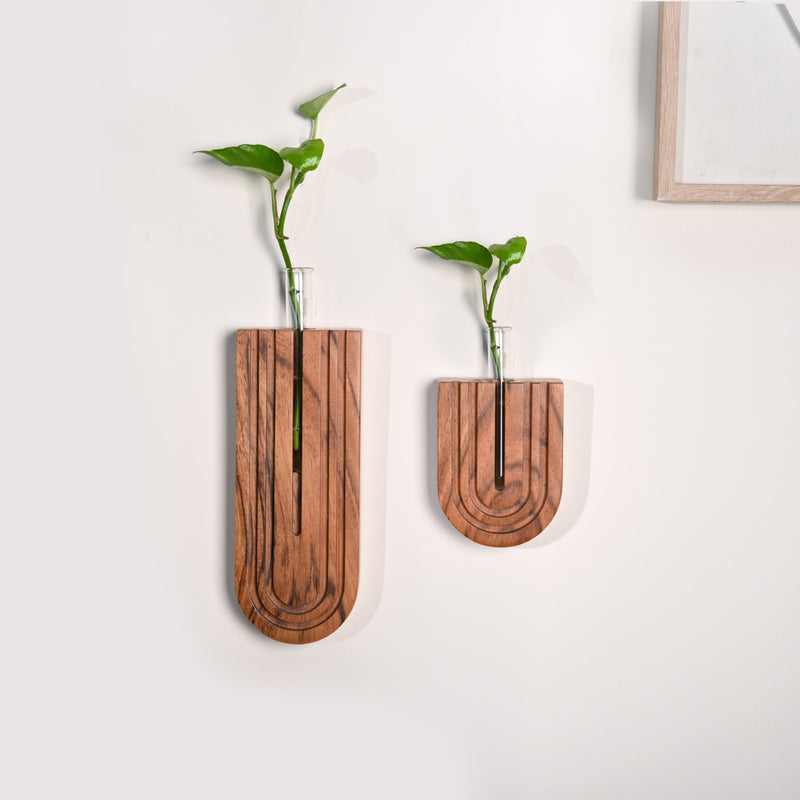 U Shaped Hydroponic Test Tube Wall Planter Set Of 2