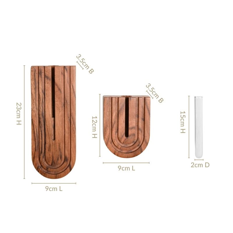 U Shaped Hydroponic Test Tube Wall Planter Set Of 2