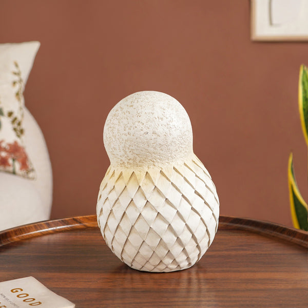 Bubble Glass Ball Owl Tabletop Accessory Medium