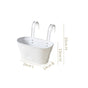 Urban Bloom Hanging Railing Planter Ivory Set Of 2