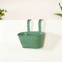 Urban Bloom Hanging Railing Planter Sage Green Set Of 2