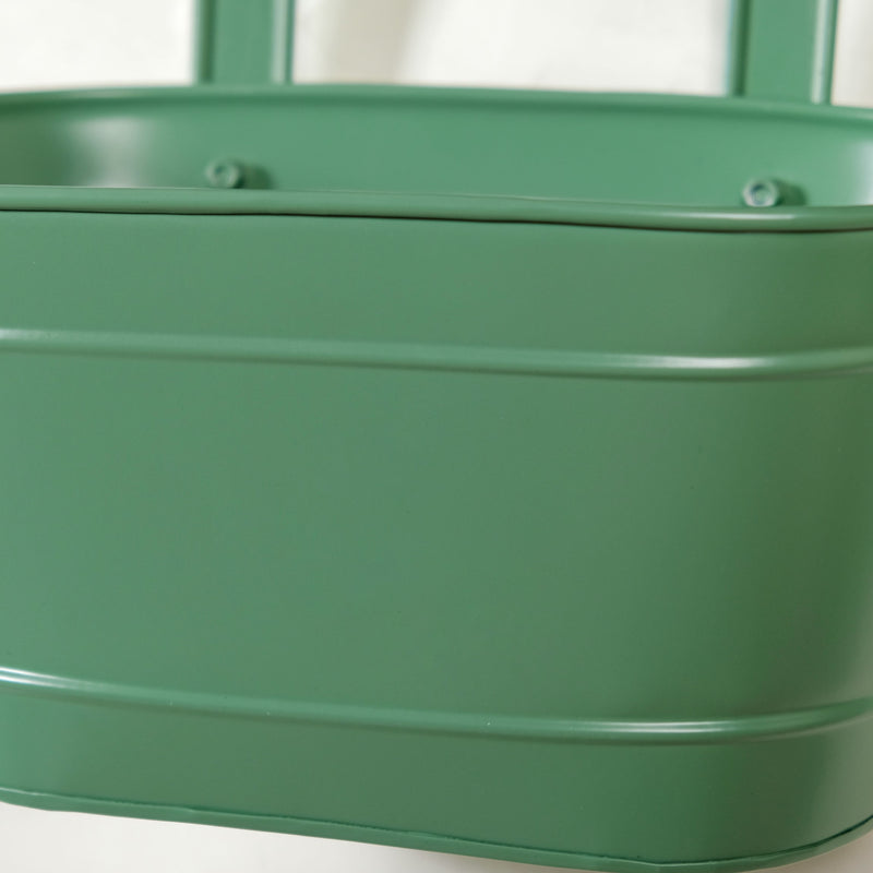 Urban Bloom Hanging Railing Planter Sage Green Set Of 2