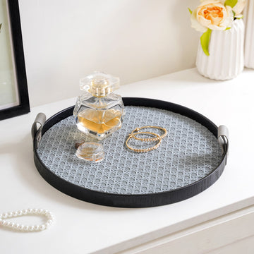 Urban Weave Multipurpose Round Tray Grey