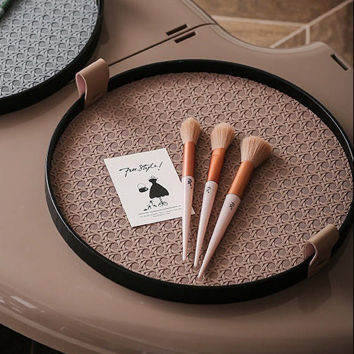 Urban Weave Multipurpose Round Tray Taupe